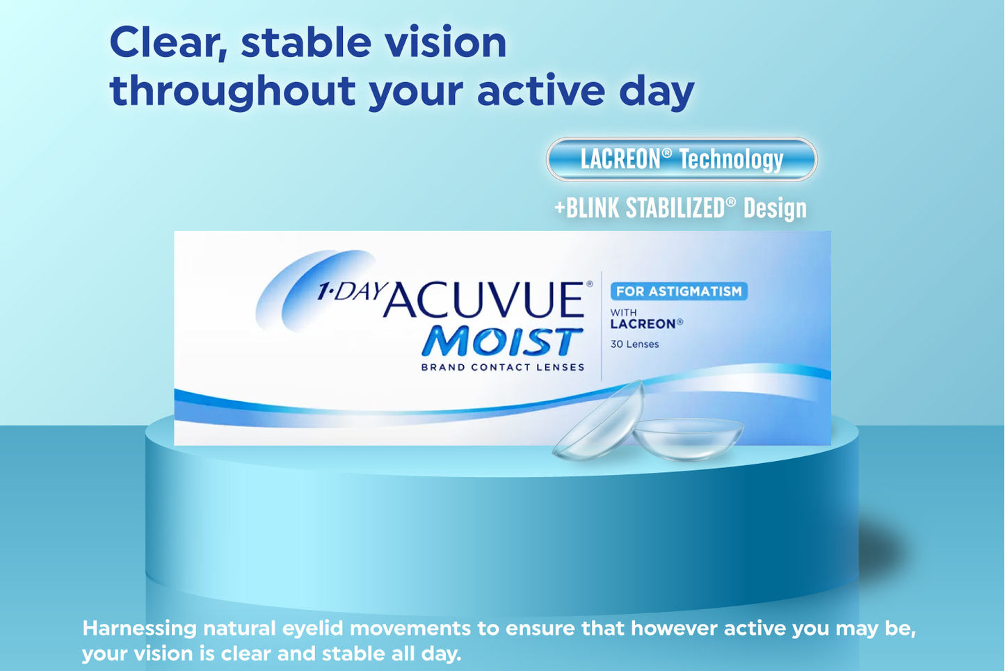 Acuvue® Moist For Astigmatism 1-Day (30 Lenses)