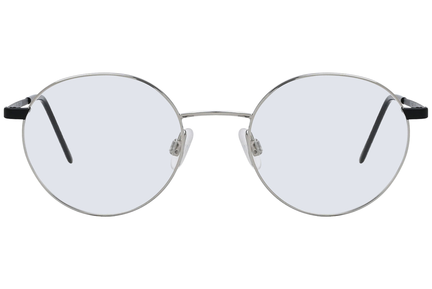 Close-up of LOOK Eyeglasses 6392 – front round frame in M3, showing lens and bridge design