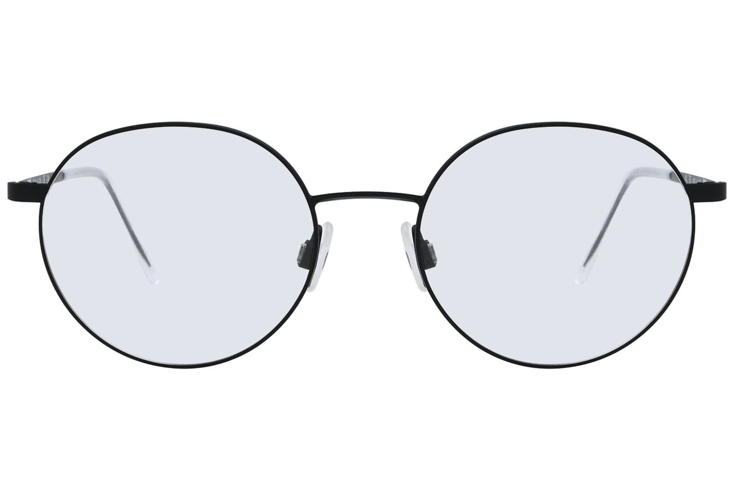 Close-up of LOOK Eyeglasses 6392 – rounded front in M4 color, showing lens curve and bridge detail