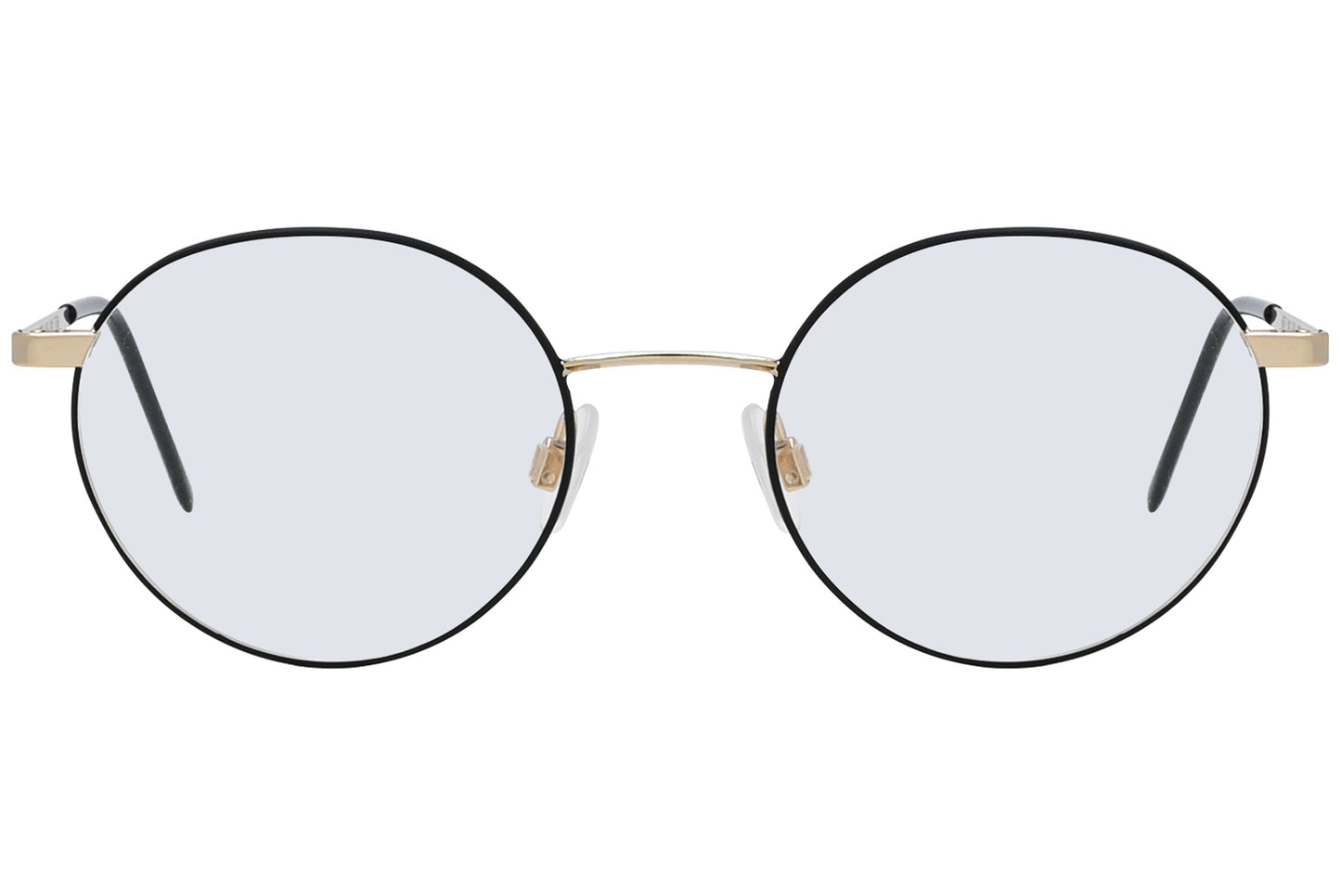 Close-up of LOOK Eyeglasses 6392 – front round frame in M6 color, showing bridge and lens curve
