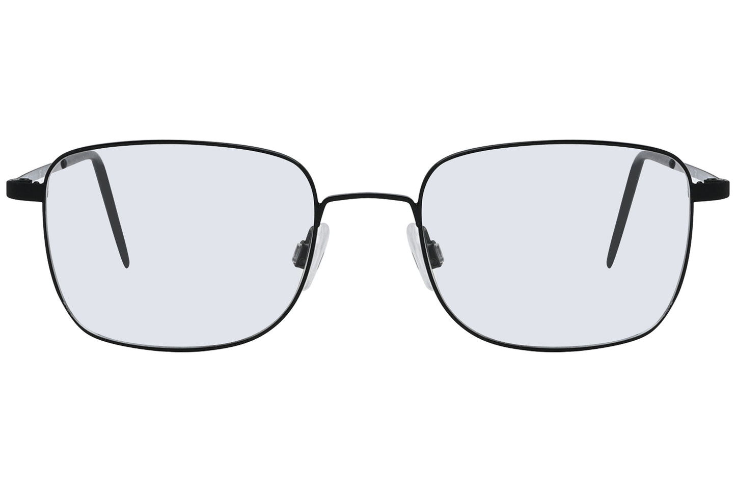 Close-up of LOOK Eyeglasses 6423 – front square frame in M7 finish, bridge and lens design