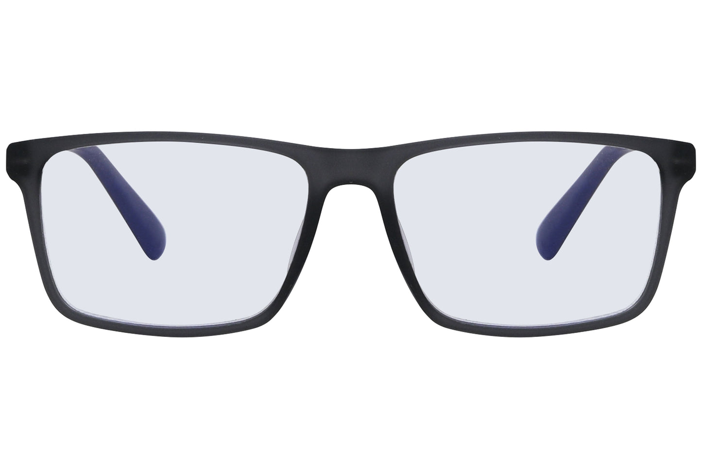 Matte Black Rectangle Reading Glasses