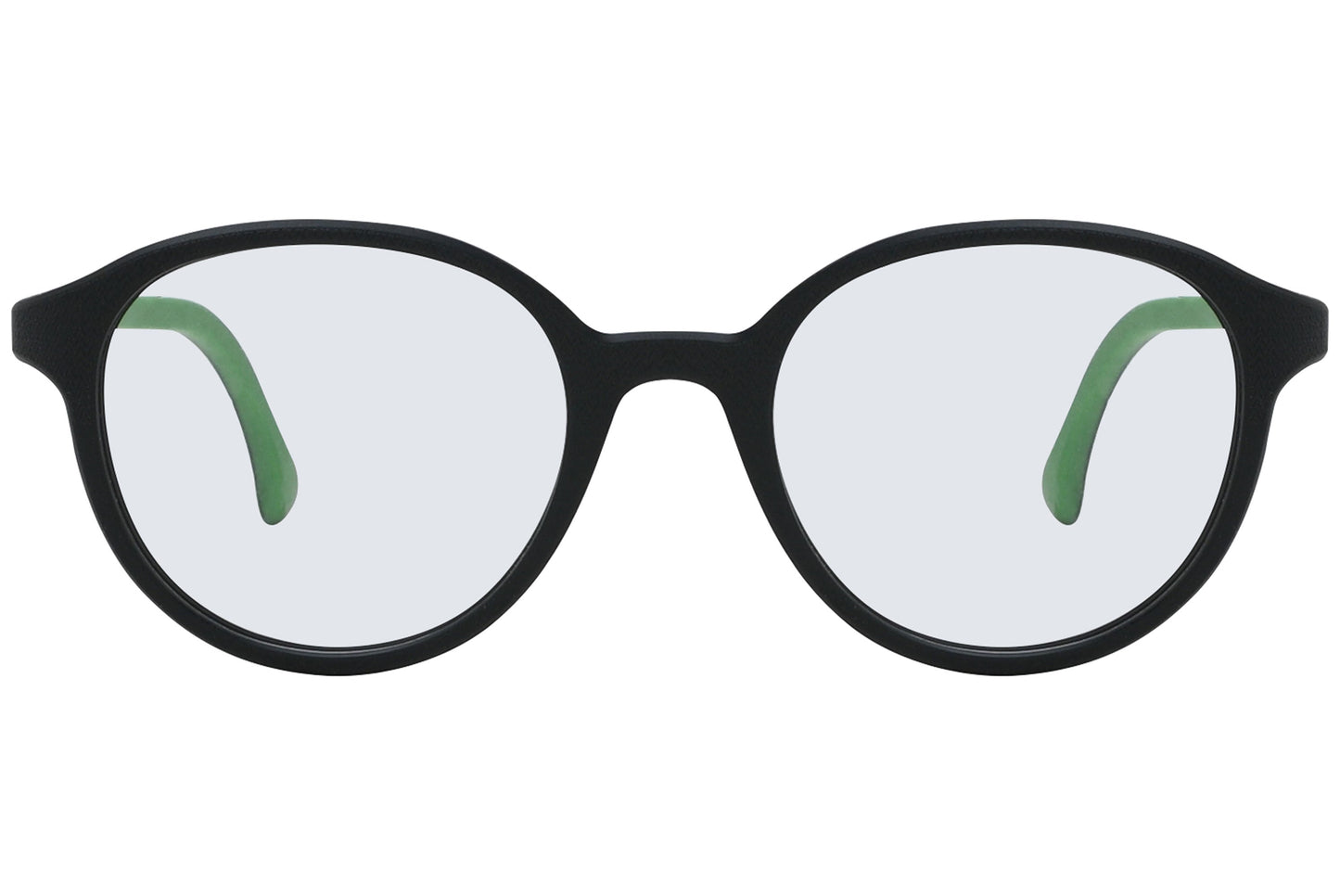 Close view of LOOK Eyeglasses 5358 in W1 – round frame with sleek, compact temple arms
