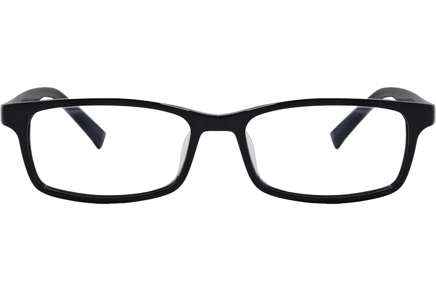 Black rectangle eyeglasses with the brand name Bolon visible on the side.