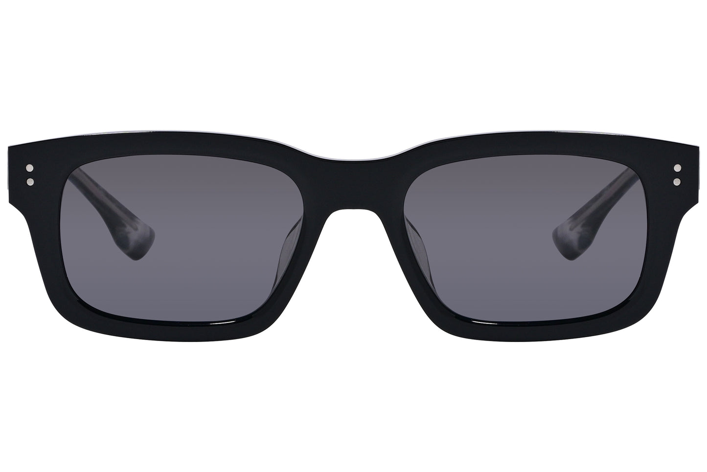 Black rectangle sunglasses with a full frame design.