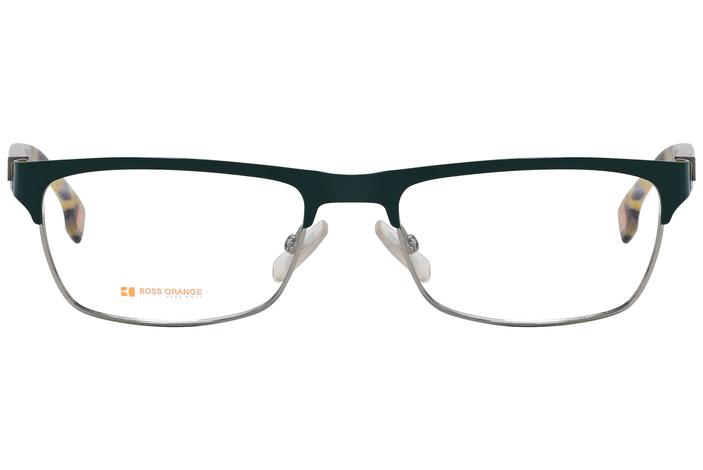 A pair of Browline eyeglasses with a color scheme similar to the tortoise, featuring a semi-rimless design.