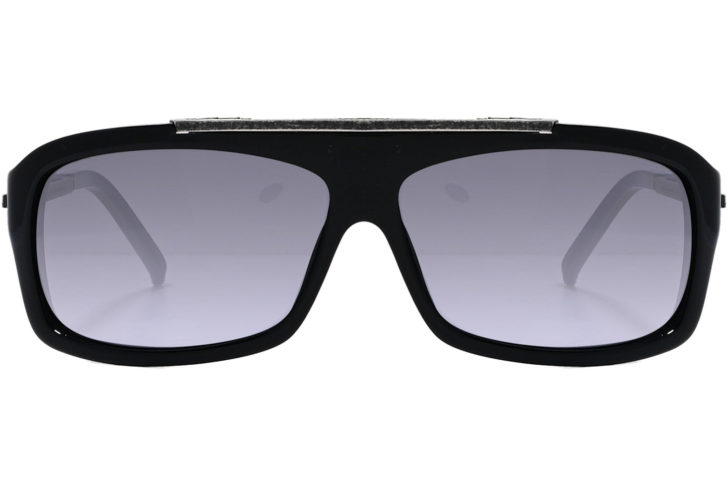 Bottega Veneta Rectangle Black Sunglasses Model: BV66/S-807 front View