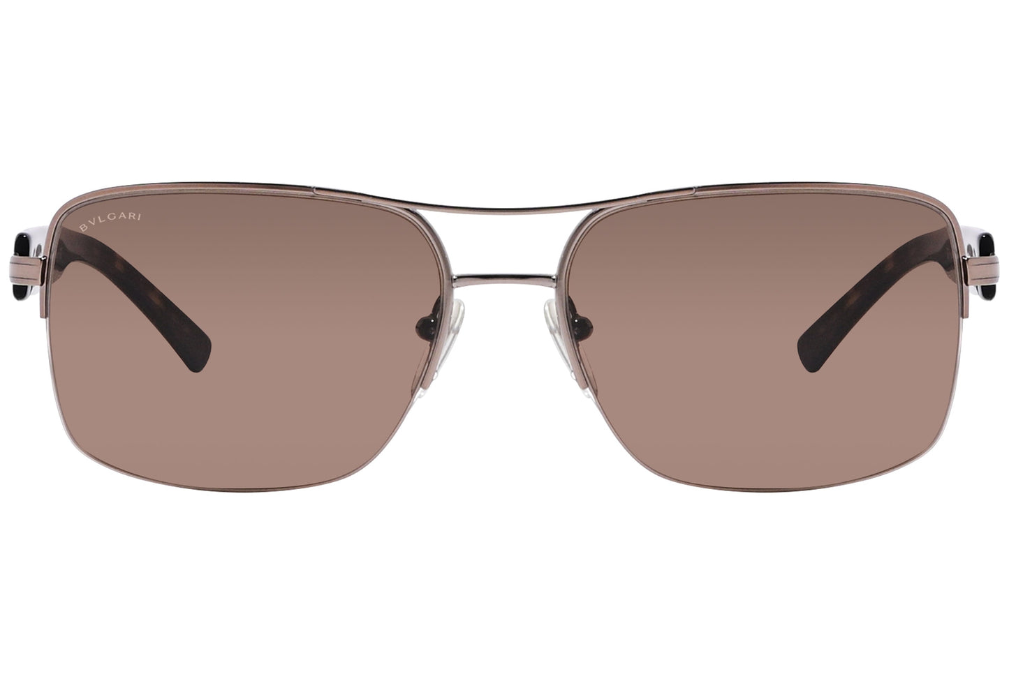 Bvlgari Aviator Brown Sunglasses Model: 5014-138/73 Front View