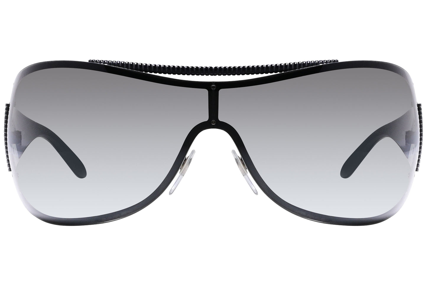 Bvlgari Wrap around Silver Sunglasses Model: 6011-128/8G Front View