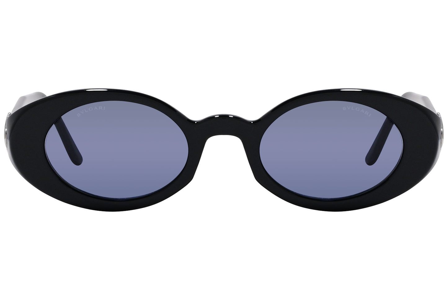 Bvlgari Oval Black Sunglasses Model: 814-901 Front View