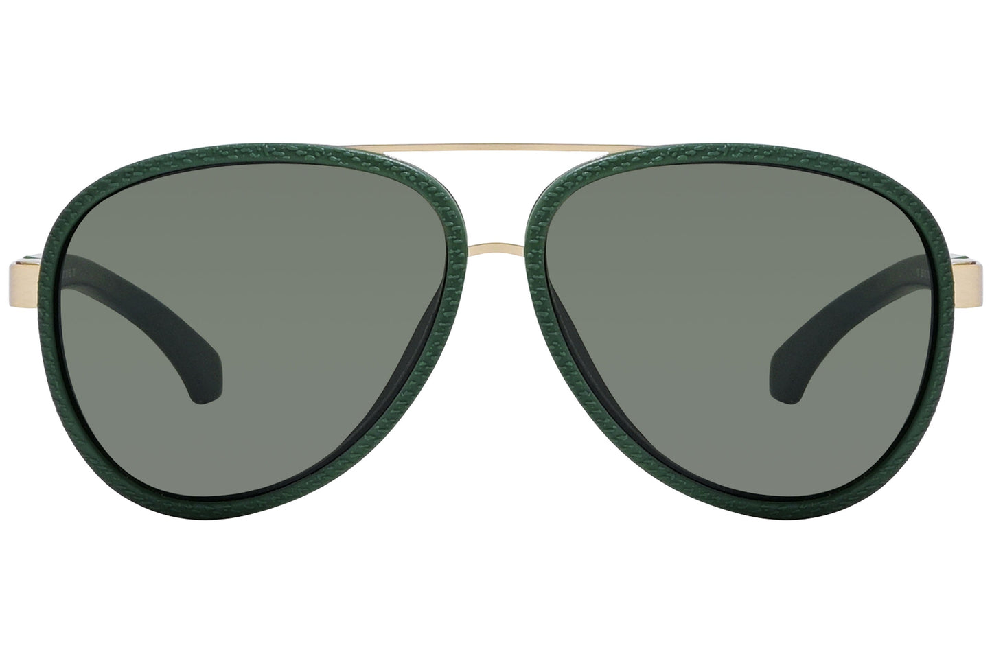 Calvin Klein Jeans Aviator Green Sunglasses Model: CKJ758S-300 front View