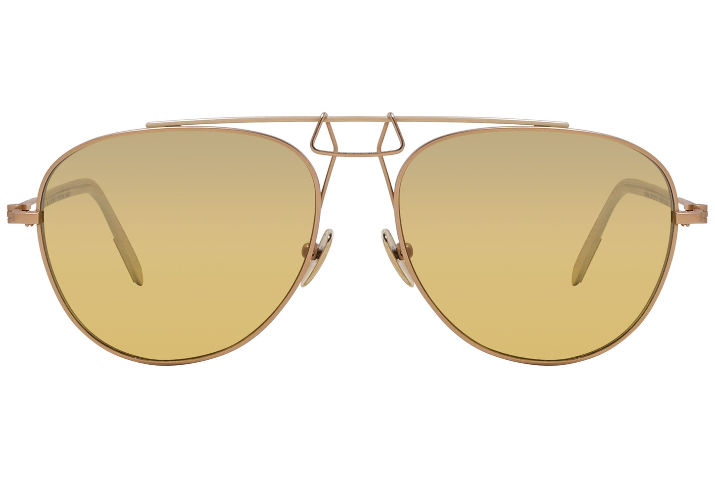 Calvin Klein Aviator Yellow Sunglasses Model: CKNYC1812S-716 front View