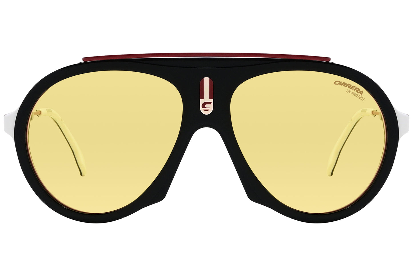 Carrera Aviator Yellow Sunglasses Model: CARRERAFLAG-GUUHO front View