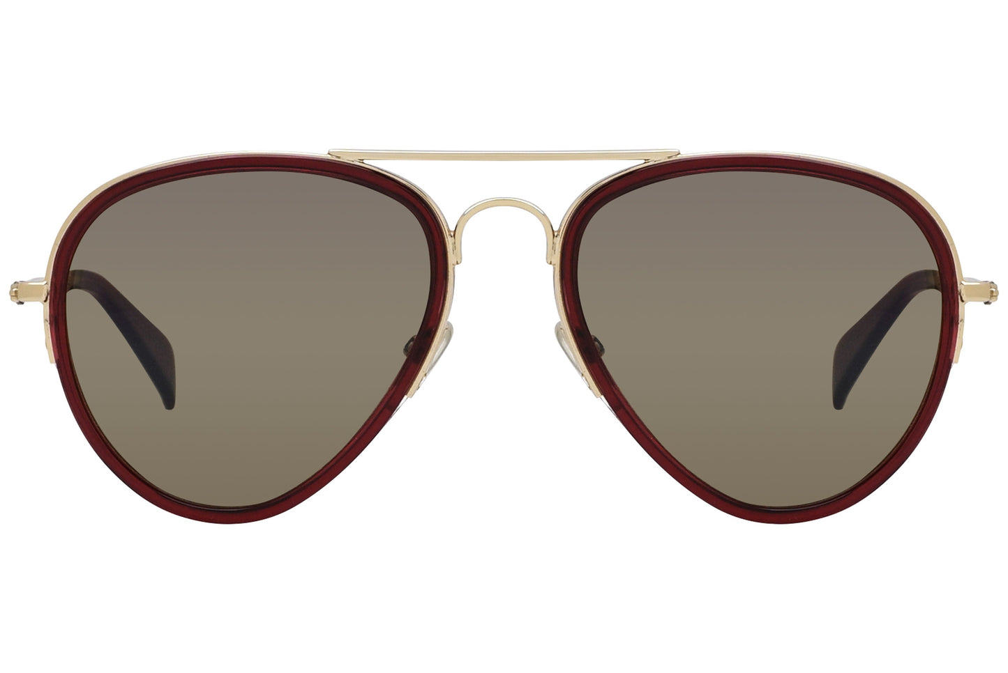 Celine Aviator Brown With Silver Sunglasses Model: CL41032/S-GH4G7 BROWN front View
