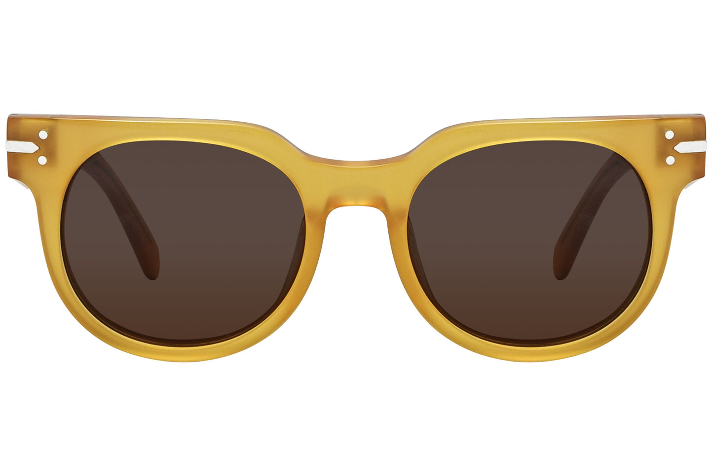 Celine Oval Yellow with Brown Sunglasses Model: CL41080/S-PD9A6 front View