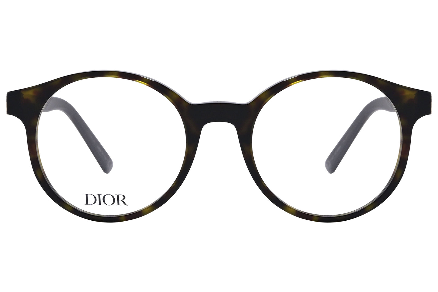 Close-up of Dior 30Montaigne Mini R2I-2000 eyeglasses – sleek black frame for men