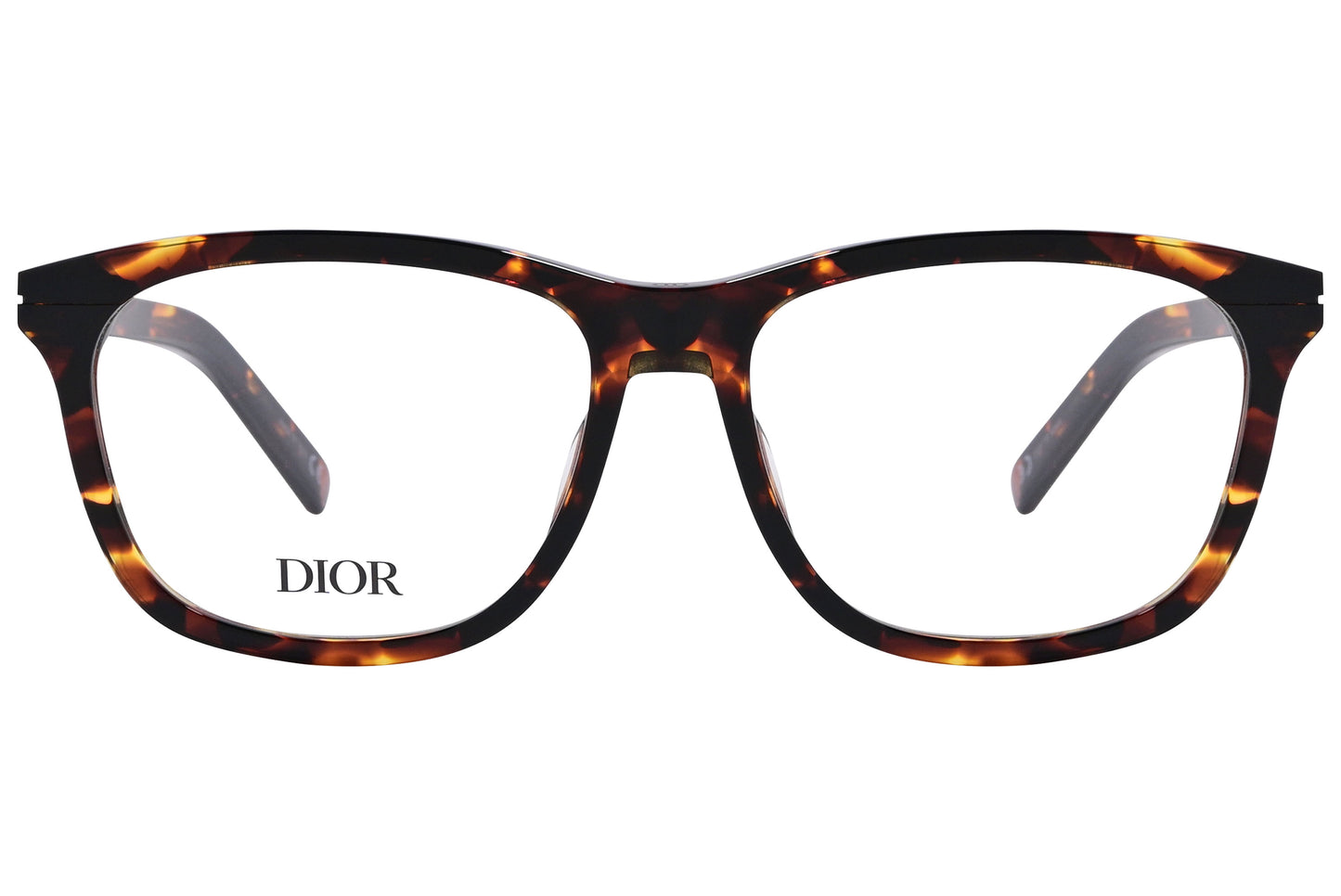 Close-up of Dior Essential O-S2I-2400 – classic tortoise unisex eyeglasses