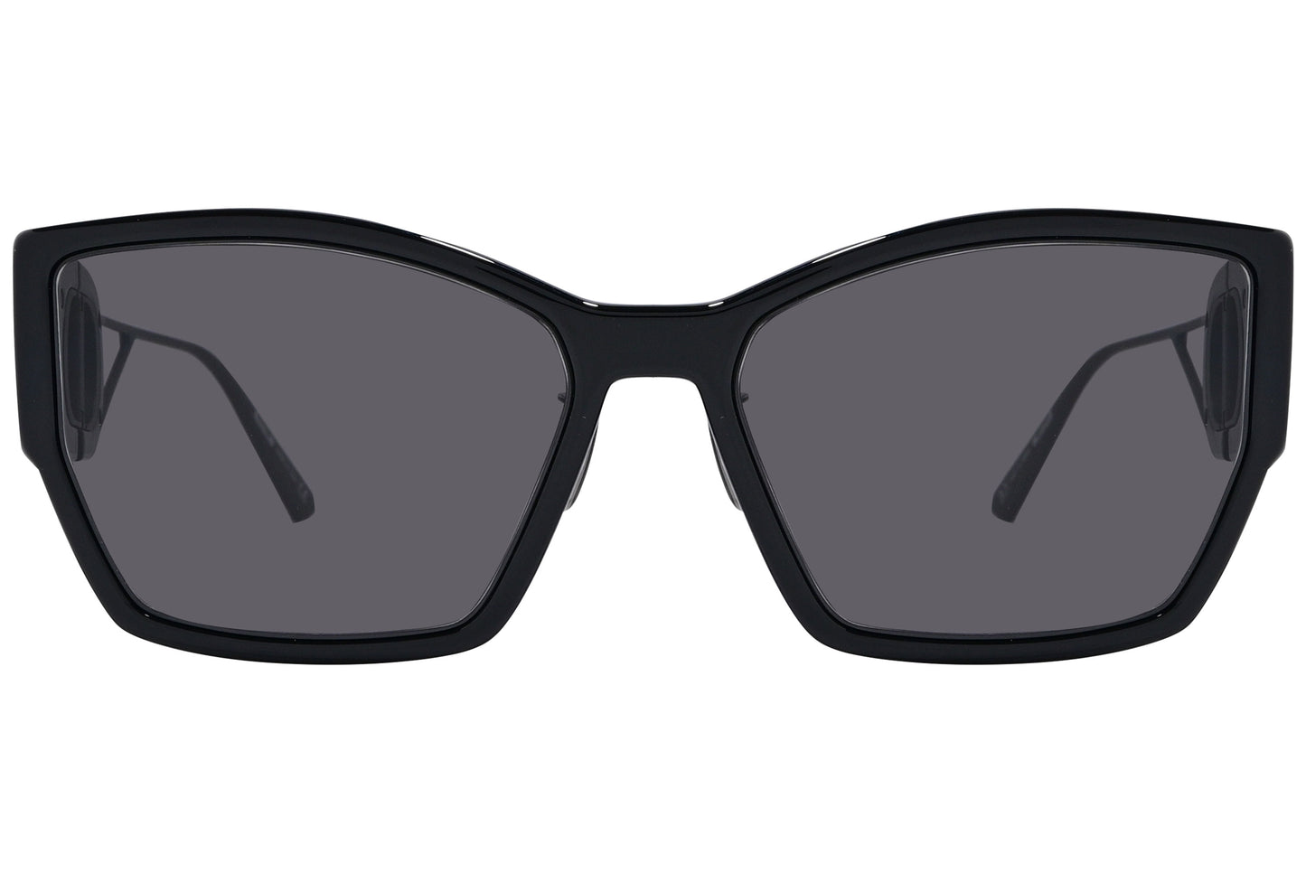 Side view of Dior 30Montaigne black sunglasses – unisex frame 60-17-130