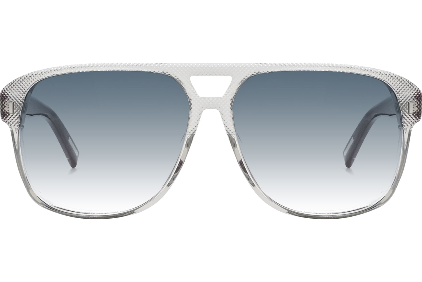 Close-up of Dior BLACKTIE188FS-98KHD sunglasses – stylish unisex transparent-maroon eyewear