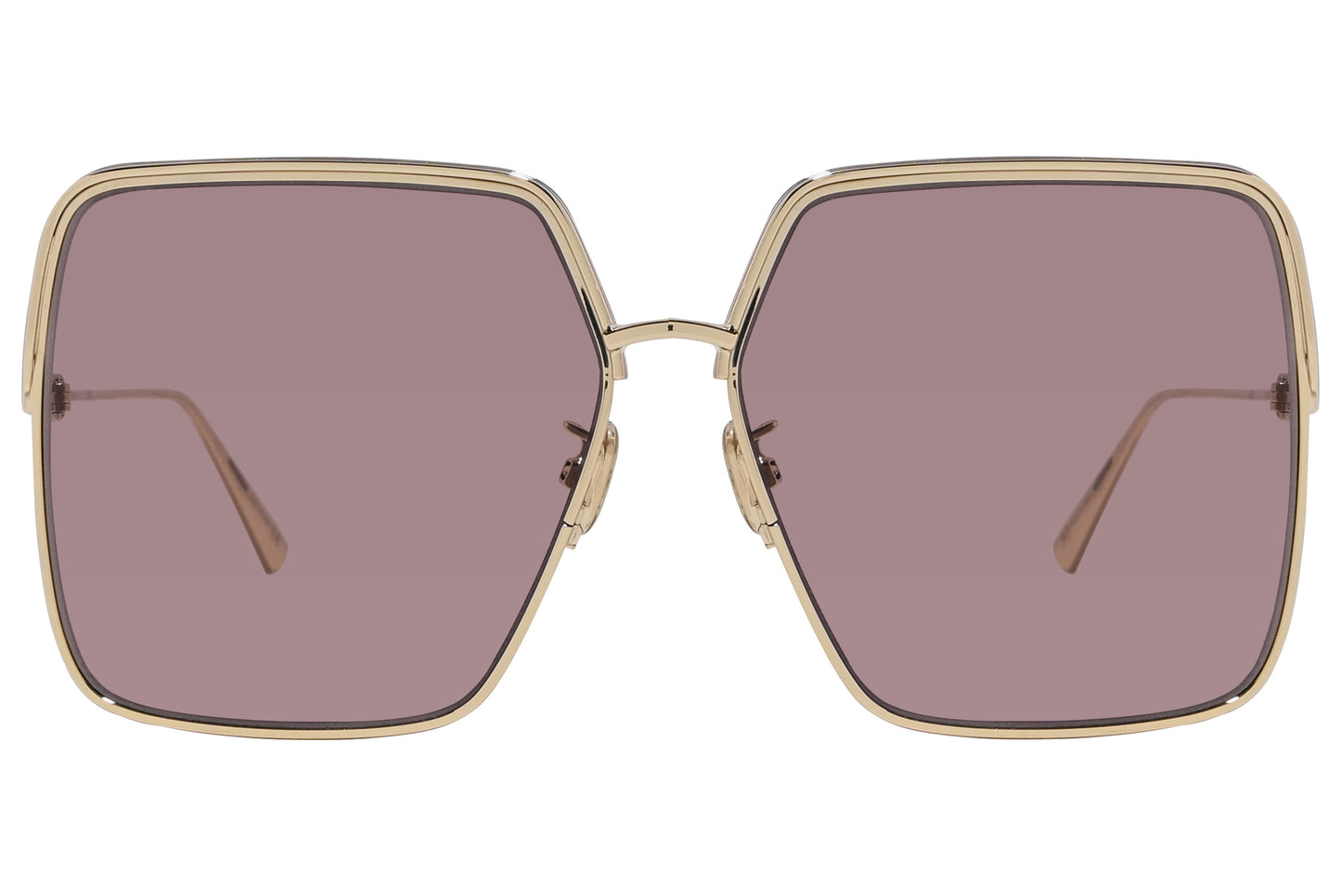 Close-up of Dior EverDior SIU-B0G0 sunglasses – elegant gold sunglasses for women