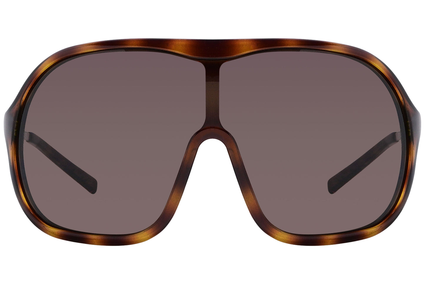 Close-up of Dolce & Gabbana geometric sunglasses in tortoise shell highlighting textured acetate and lens detail