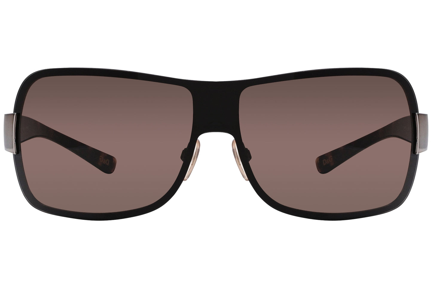 Close-up of Dolce & Gabbana tortoise square sunglasses showcasing acetate texture and luxury finish