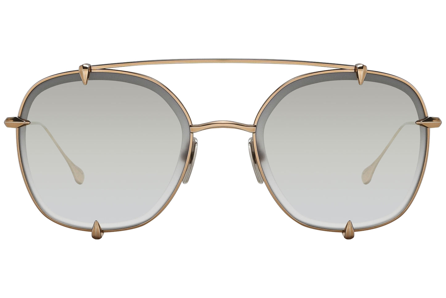 Close-up of Dita 23009-RGD gold frame and lens detailing