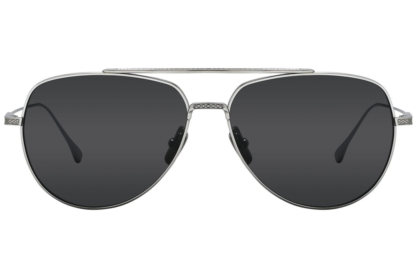 Close-up of Dita 7804 gray aviator frame and lens craftsmanship