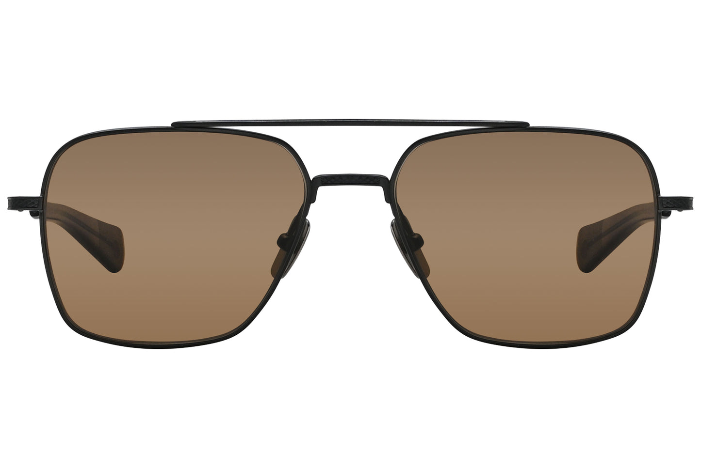 Close-up of frame and lens detail on Dita DTS111 Aviator Sunglasses