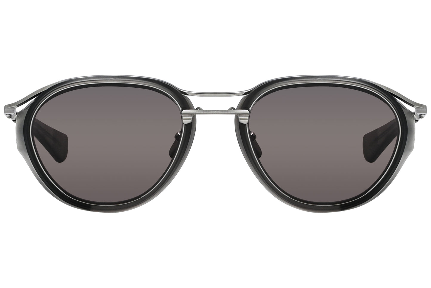 Close-up: Close-up of black and silver frame detail on Dita Aviator DTS128