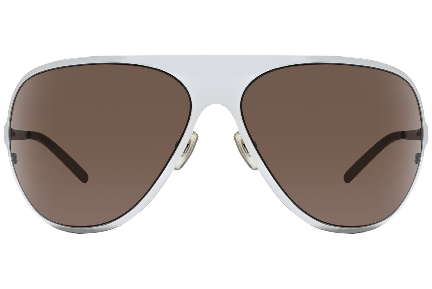 Dolce & Gabbana Aviator Brown with Silver Sunglasses Model: DG1648-319/13 Front View