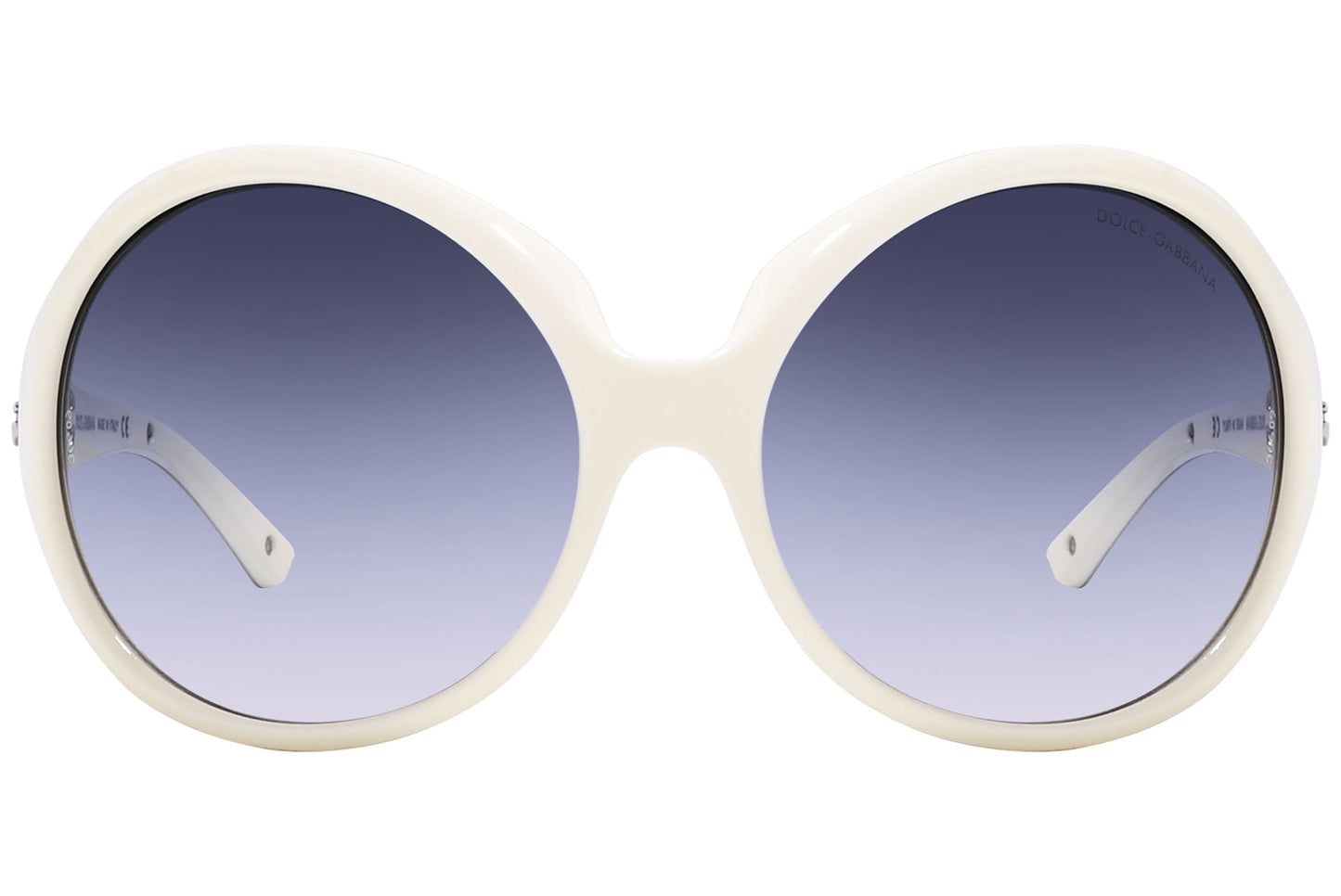 Dolce & Gabbana Oval Purple with silver Sunglasses Model: DG6043-508/8G Front View