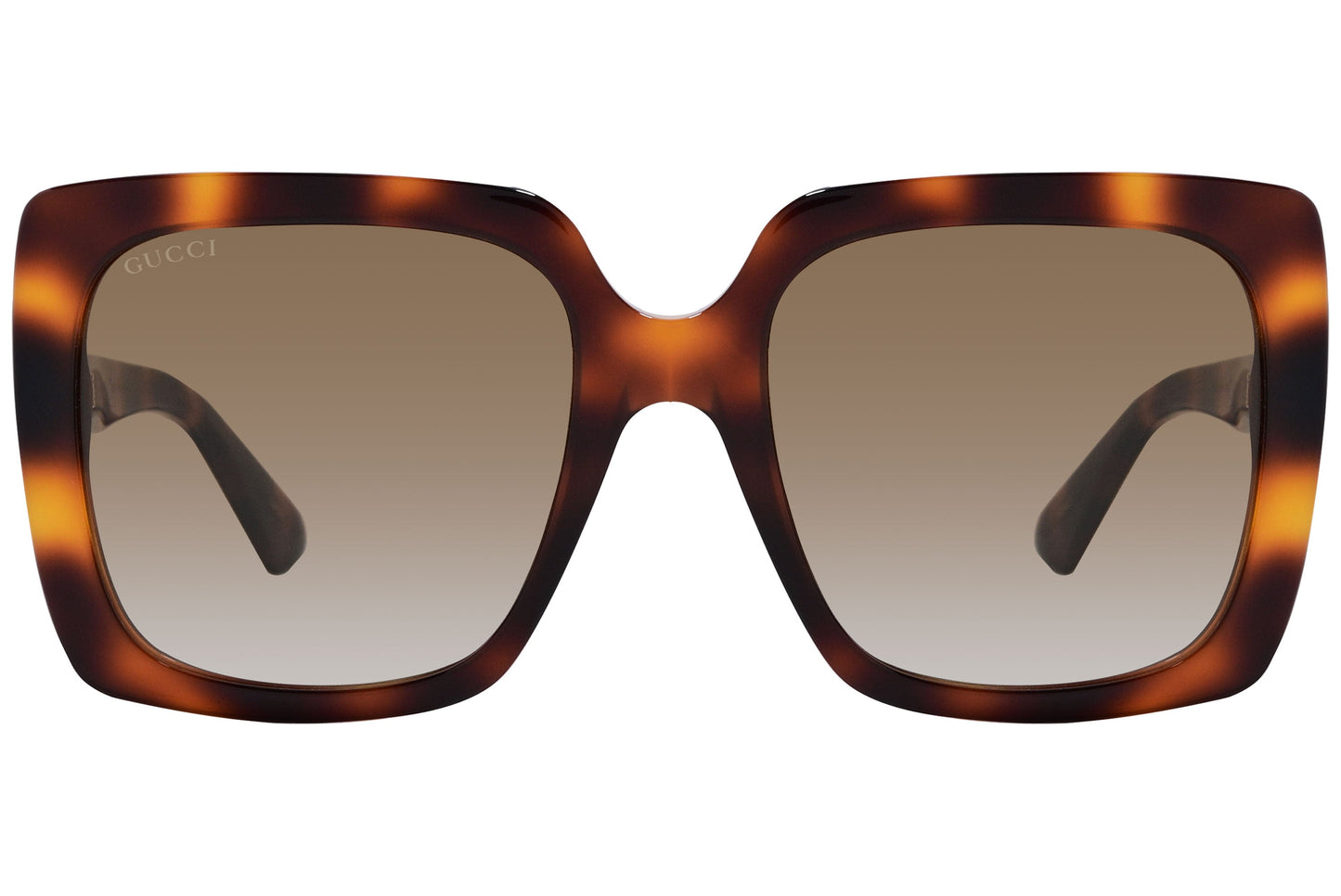 Gucci Square Tortoise Sunglasses Model: GG0418/S-3 Front View