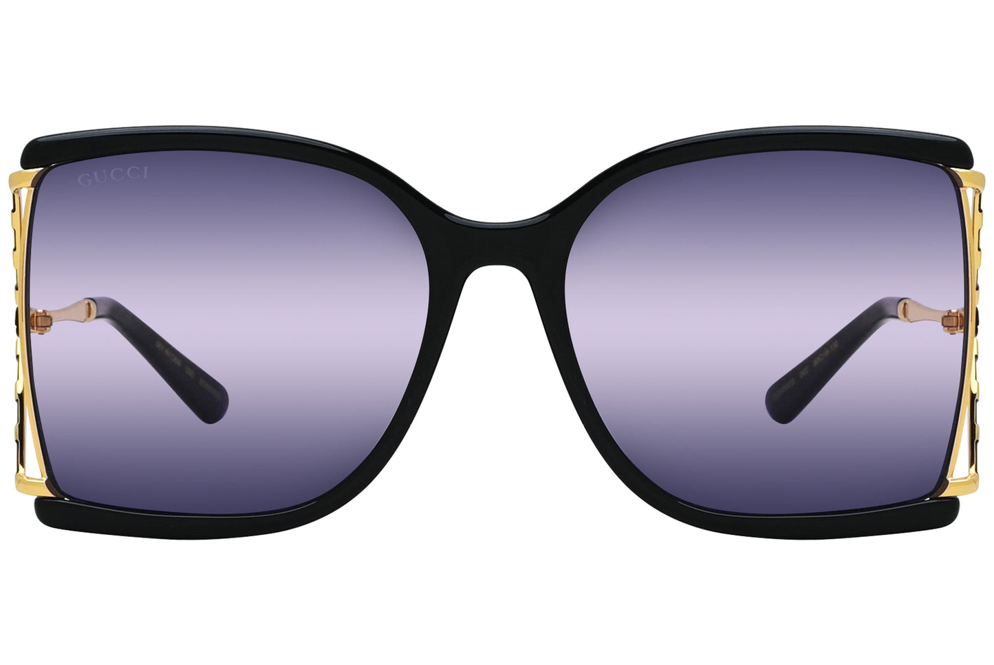 Gucci Geometric Violet with Black Sunglasses Model: GG0592S-2 Front View