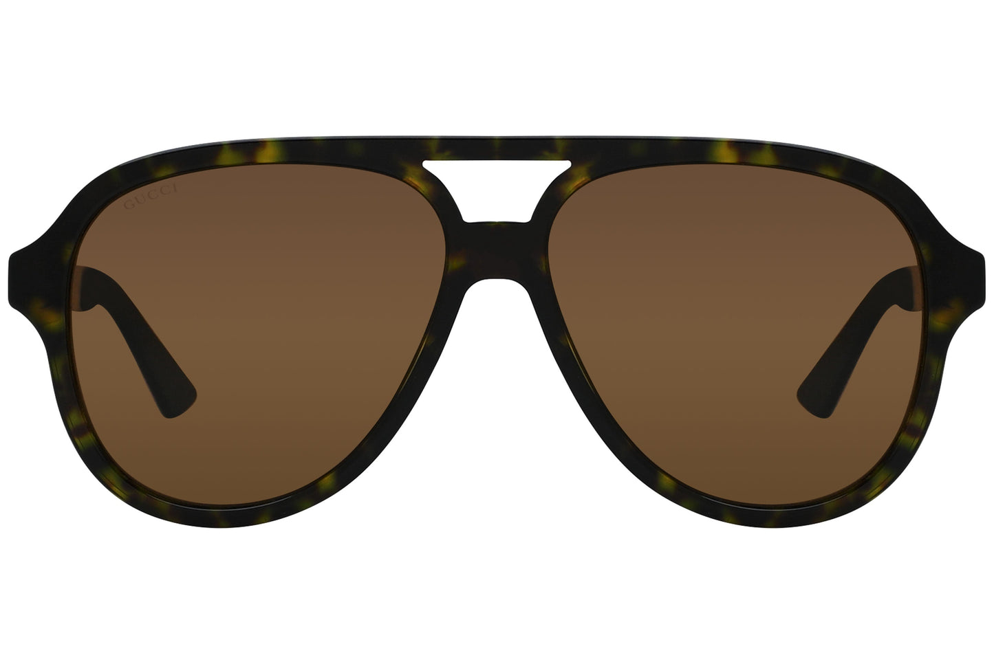 Gucci Aviator Brown with Tortoise Sunglasses Model: GG0688S-2 Front View