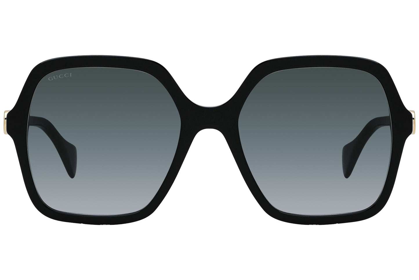 Gucci Geometric Black Sunglasses Model: GG1072S-1 Front View