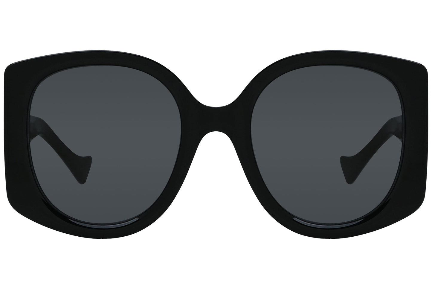 Gucci Geometric Black Sunglasses Model: GG1257S-1 Front View
