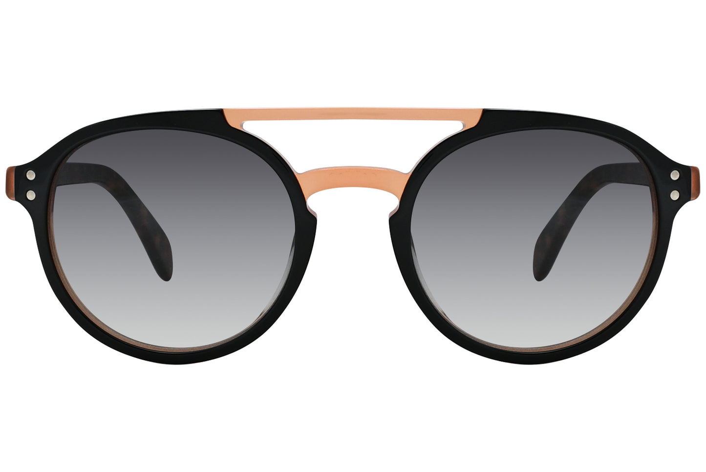 A pair of Marc Jacobs aviator sunglasses with tortoise frame and black lenses.