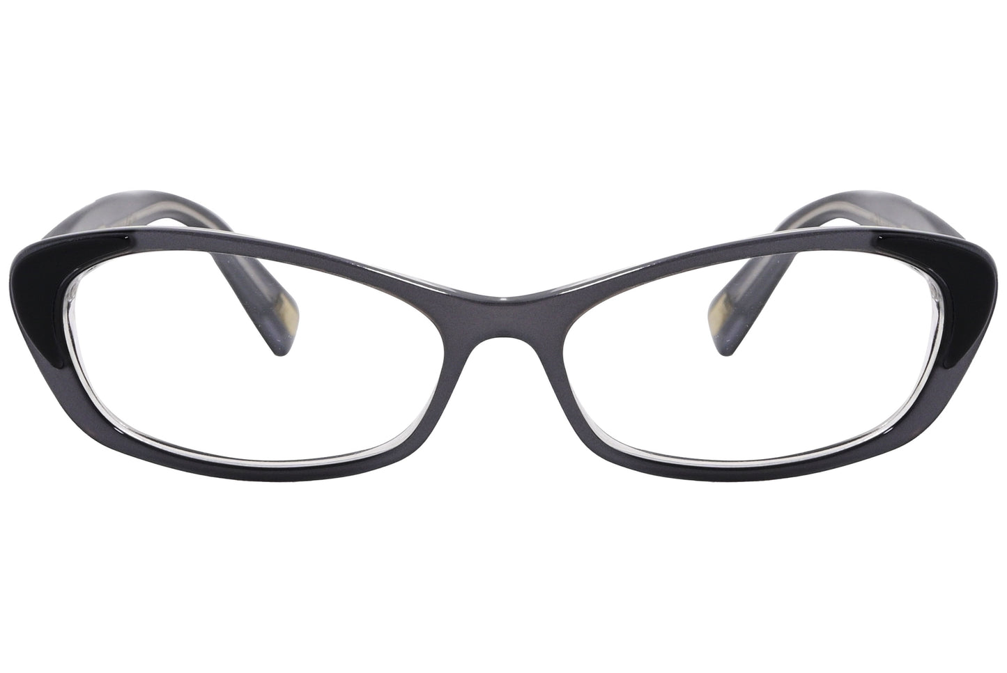 A pair of Marc Jacobs geometric eyeglasses with a black frame.