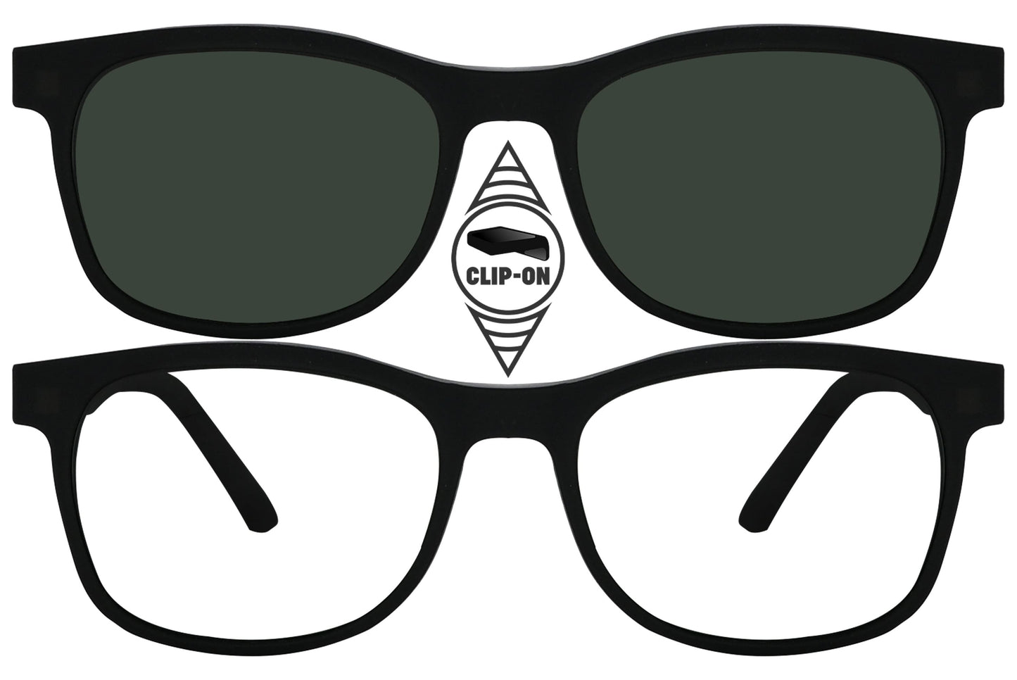 porto romana rectangle black eyeglasses frame viewed from front angle.