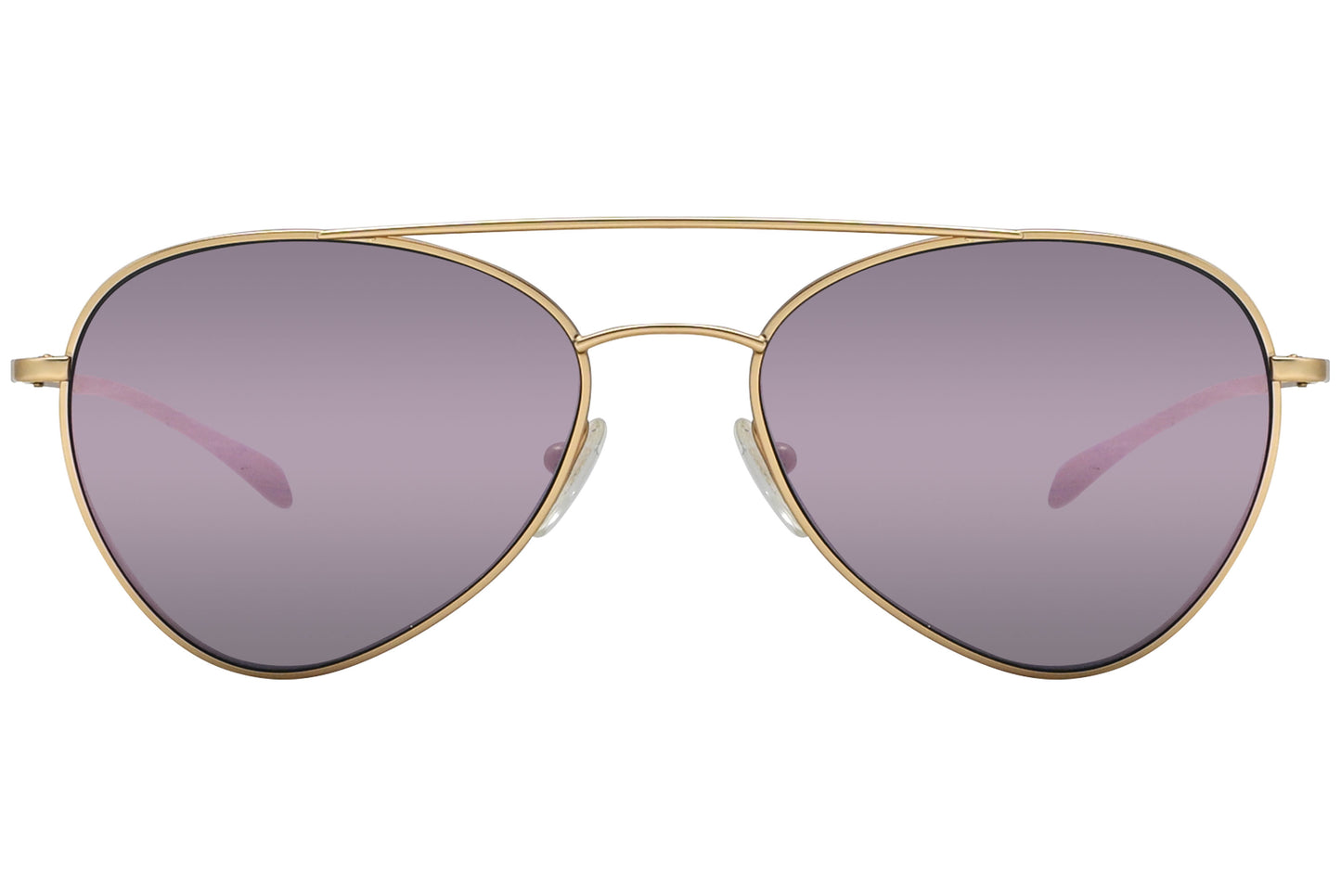 Gold aviator style sunglasses with tinted lenses
