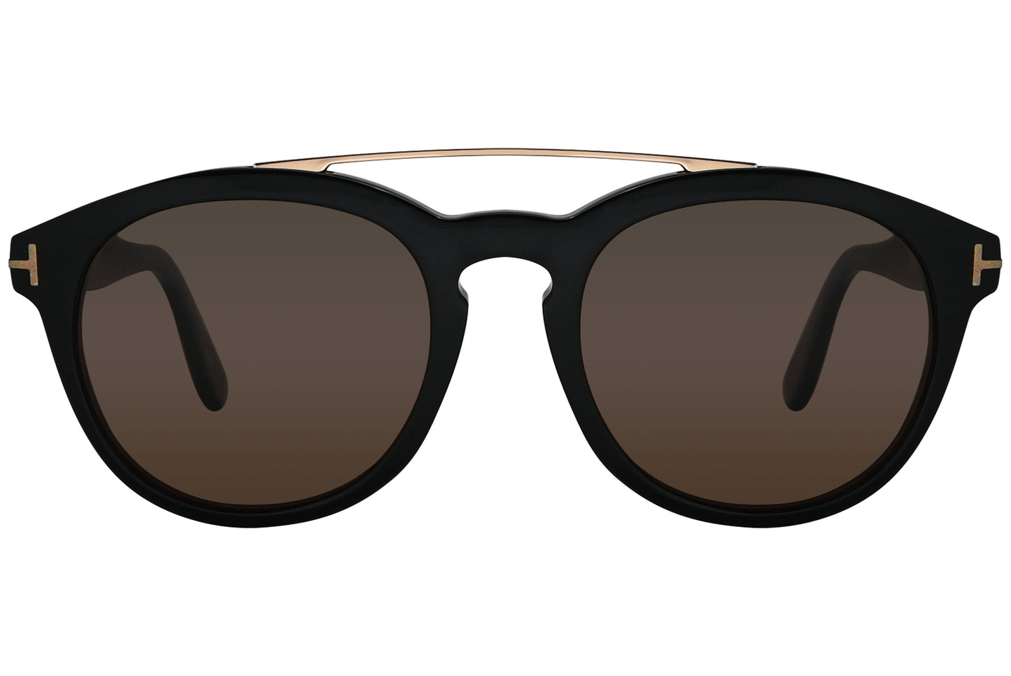 A pair of Tom Ford sunglasses with black frame and metal accents on the arms.
