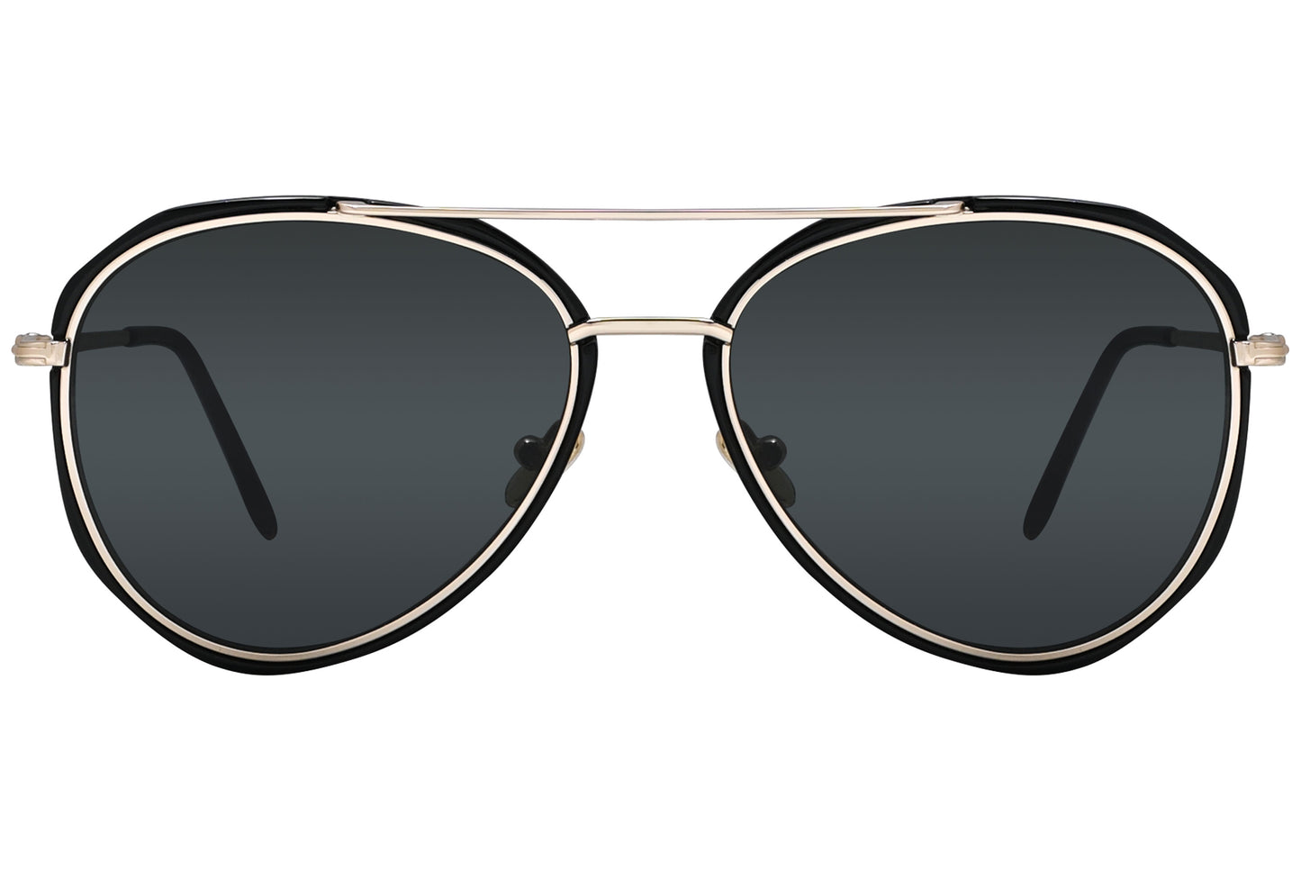 A pair of Tom Ford Dashel sunglasses with black acetate frame and metal temples.