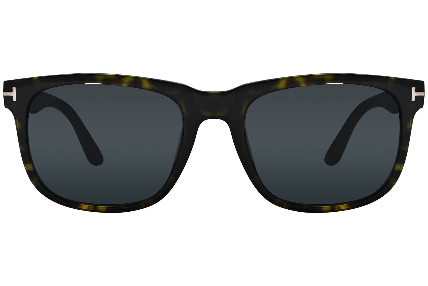 A pair of Tom Ford Stephenson sunglasses with a tortoise color frame and dark lenses.