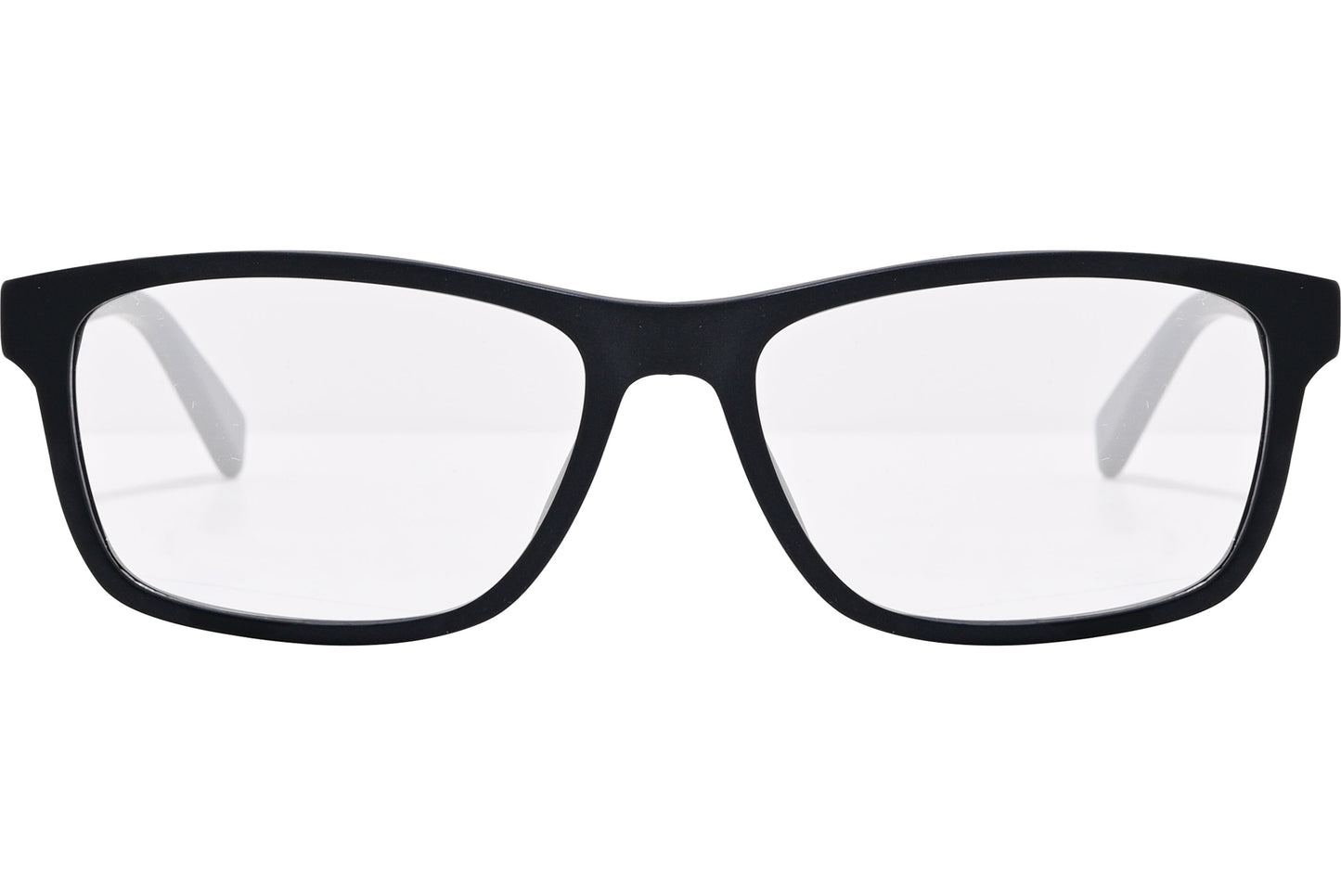 Close-up of Tommy Hilfiger TH1760-003 eyeglasses – sleek black rectangle frame detail