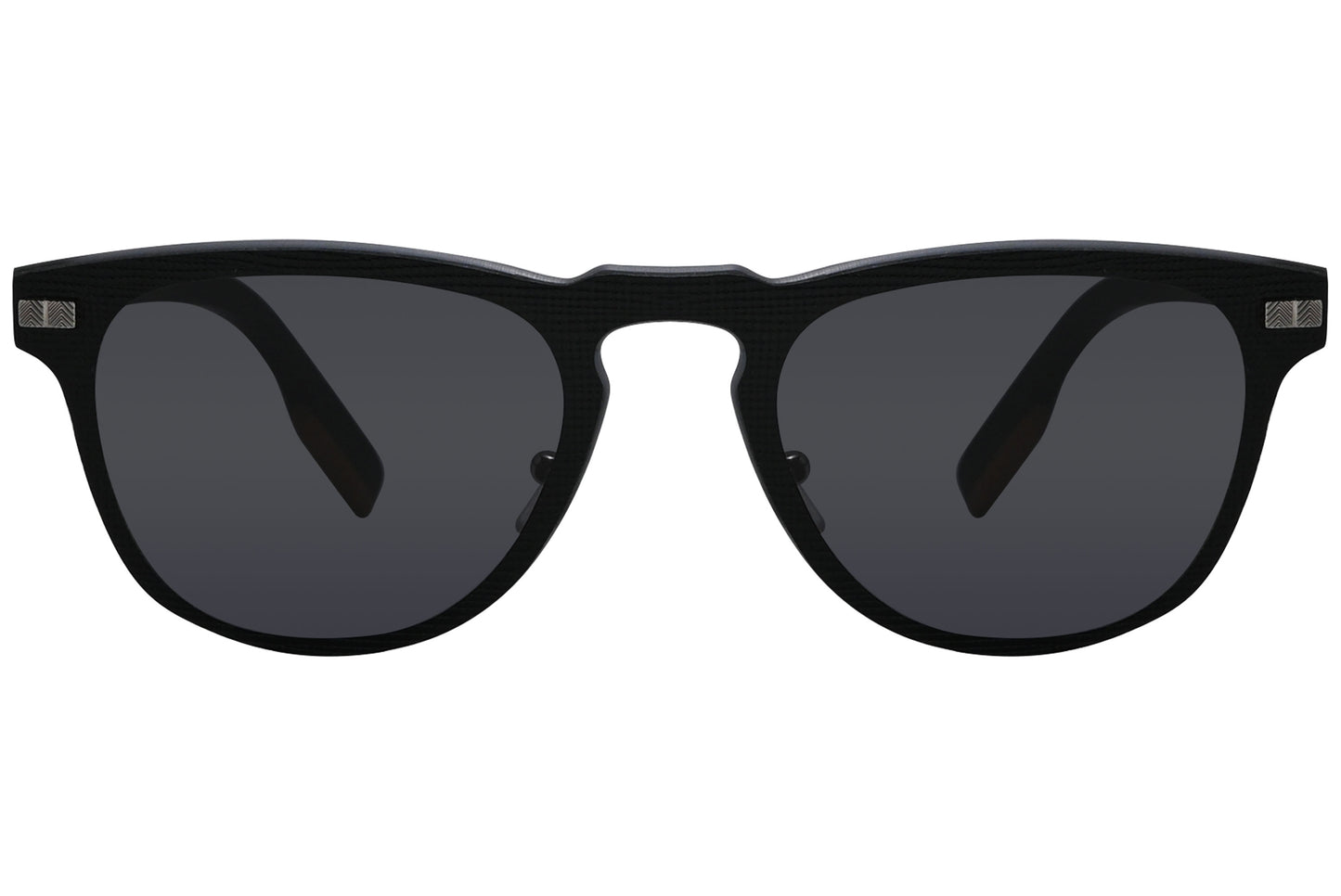 A pair of black rectangle sunglasses with a full frame and no visible brand marking.