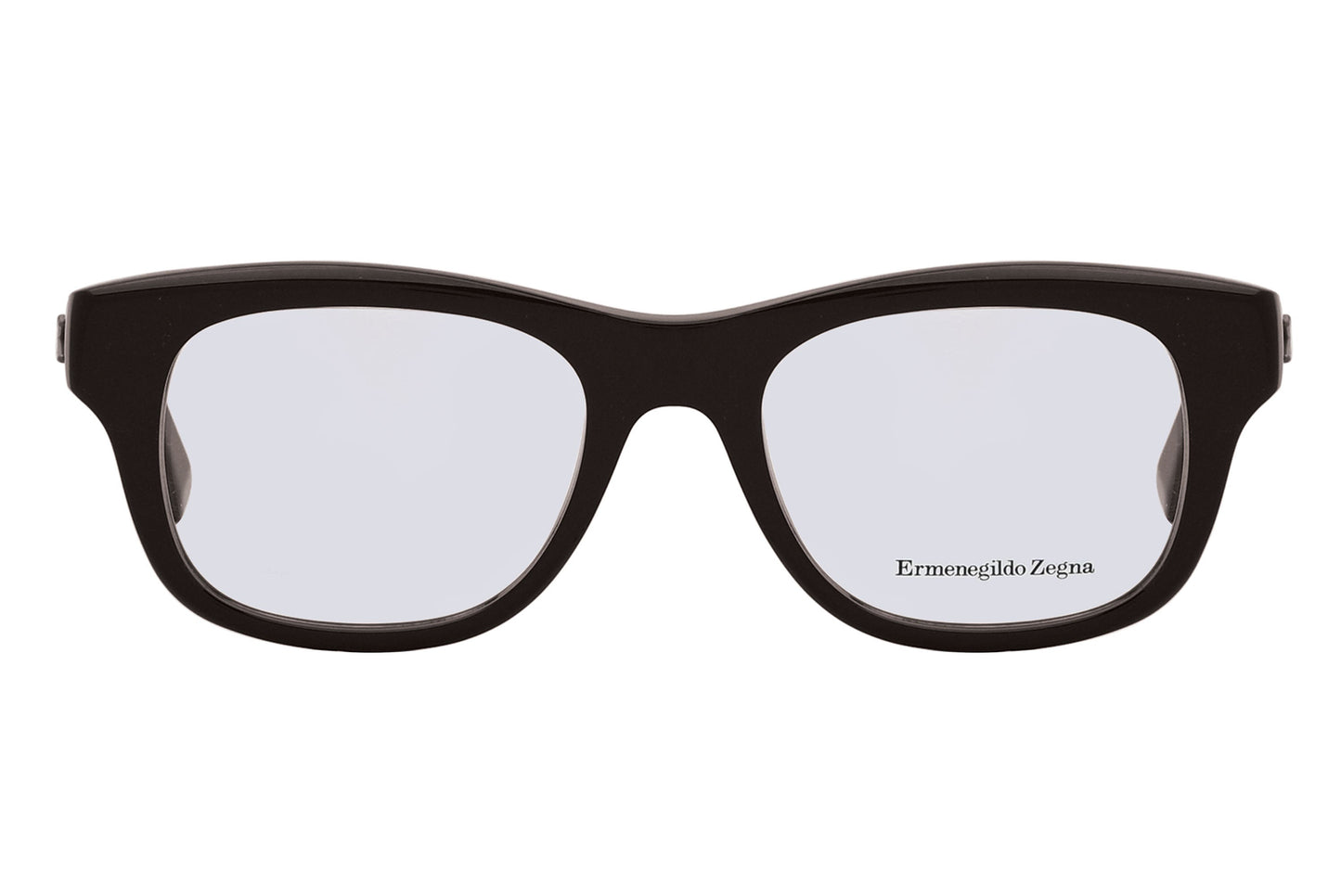 Black sunglasses with 'Ermenegildo Zegna' branding on a white background