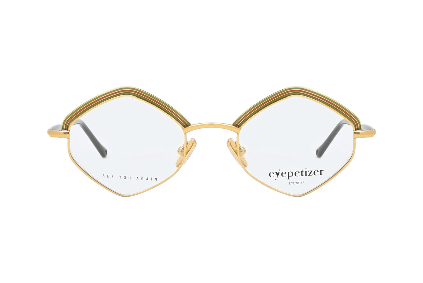 Eyepetizer TOMBER Gold Olive Mix Frame
