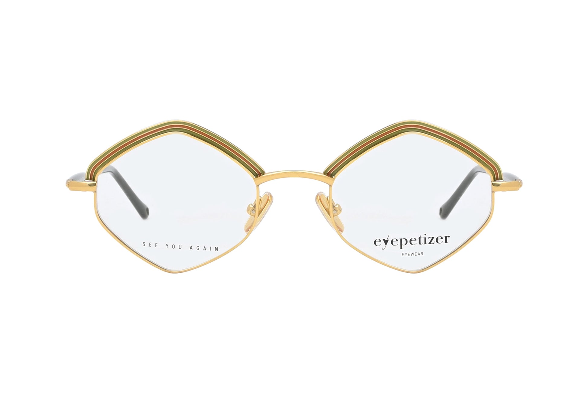 Eyepetizer TOMBER Gold Olive Mix Frame