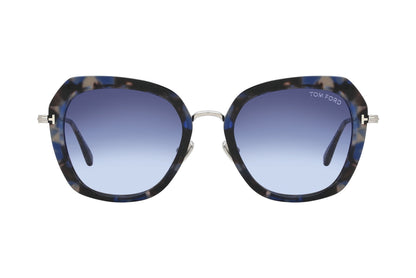 TOM FORD TF792 Blue Black Mix - 56W Sunglasses
